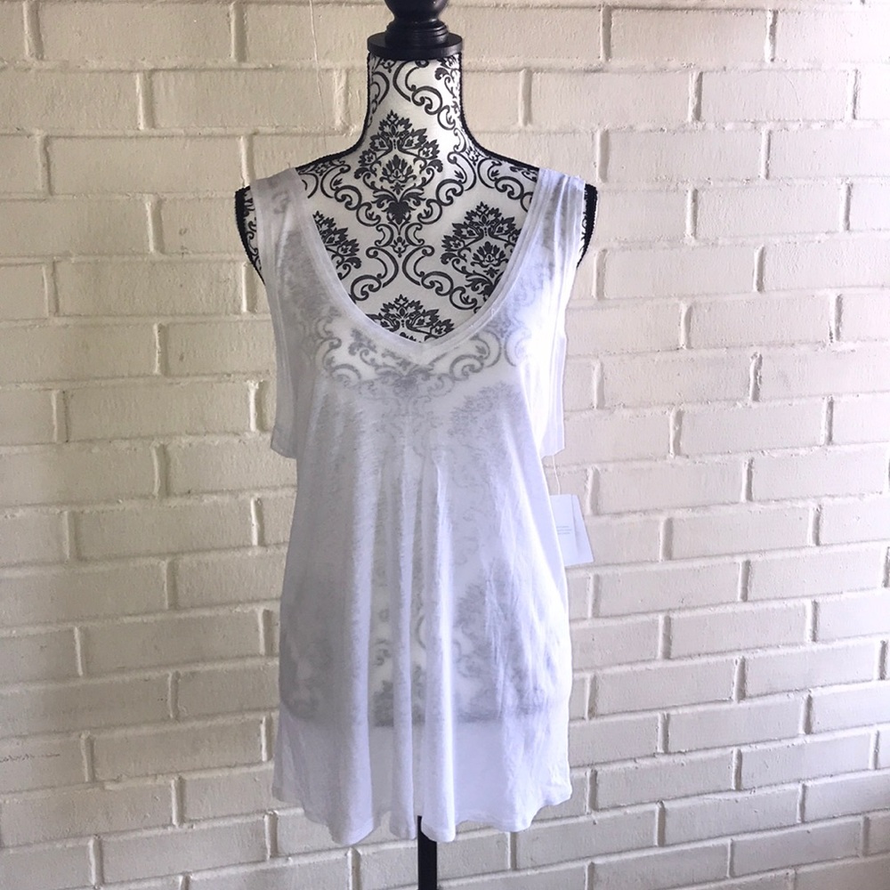 Stem White Tank Top